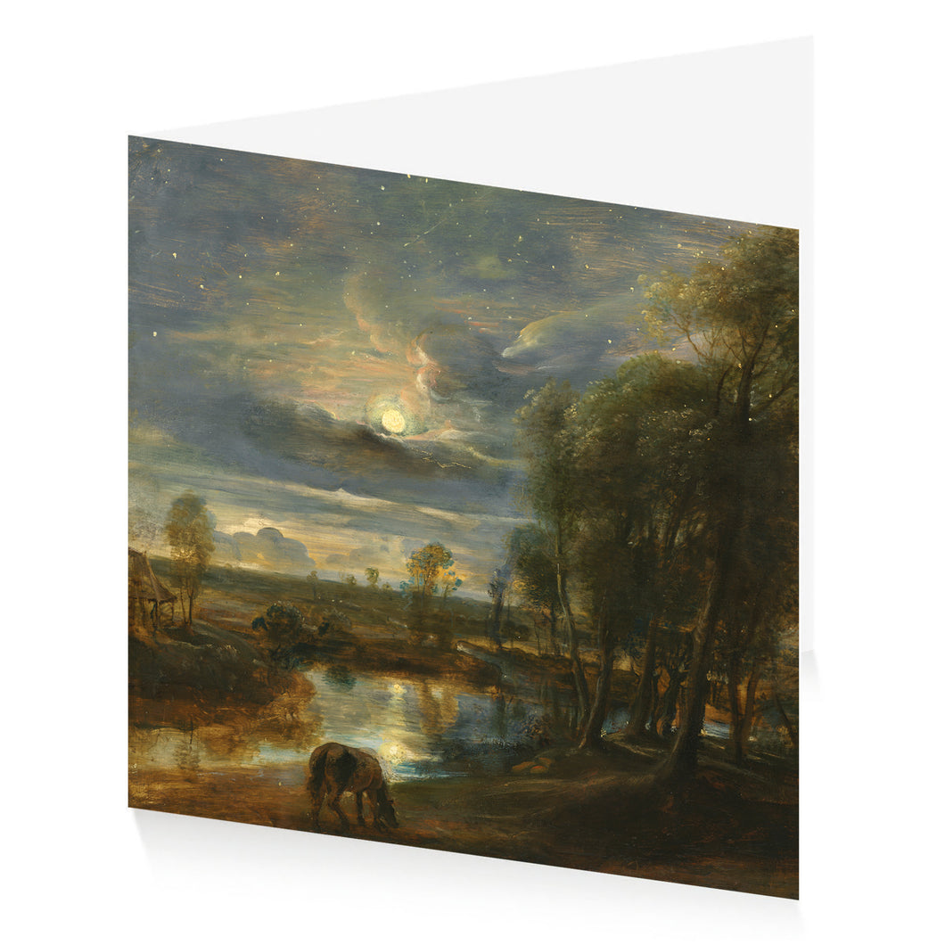 Rubens Moonlight Greetings Card