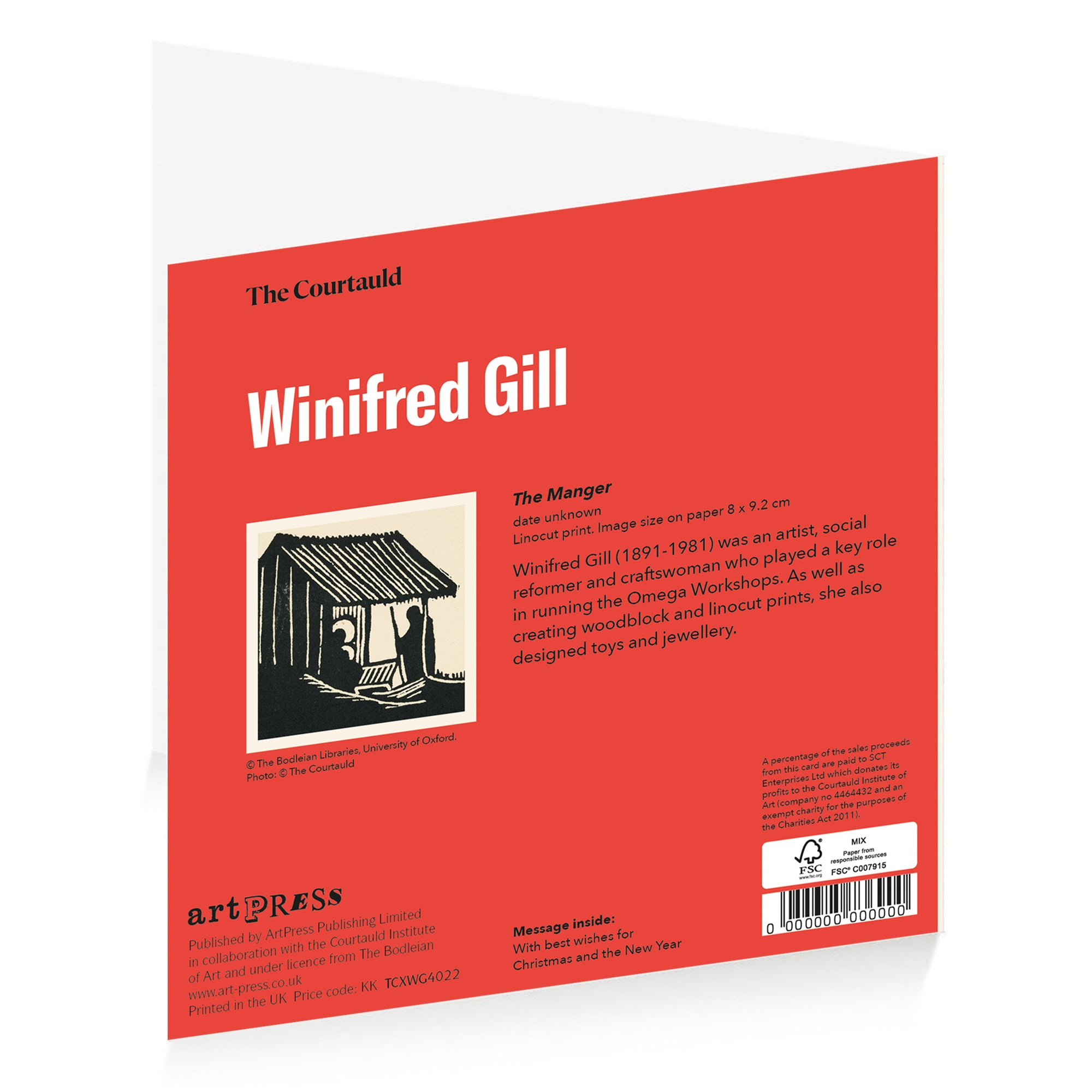 Winifred Gill Manger Xmas Wallet