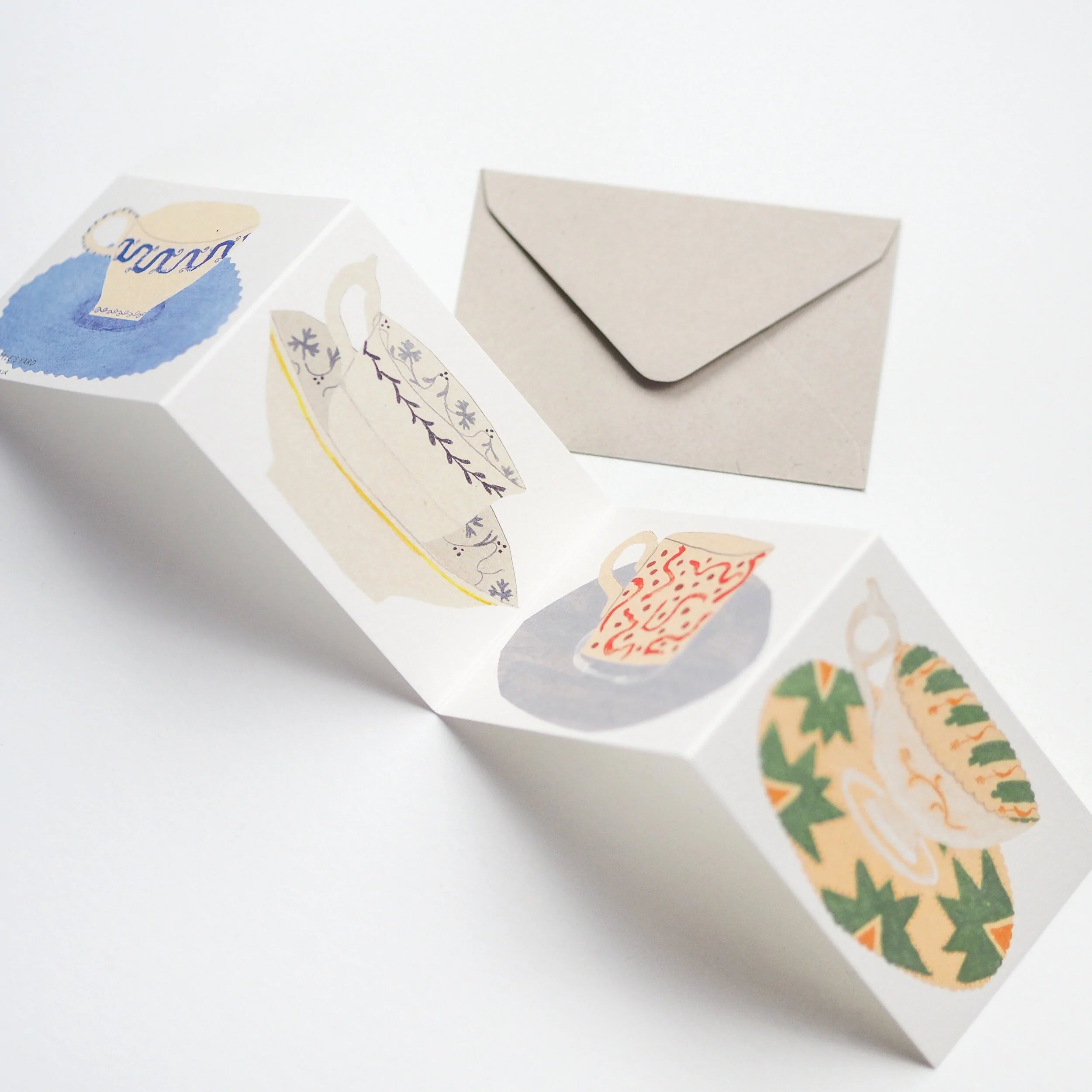 Greetings Card Teacups