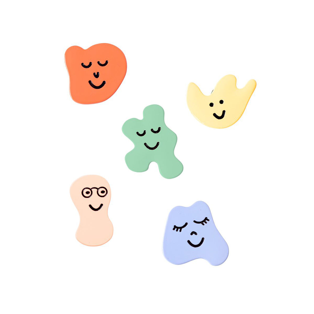Friendly Faces Brooch Assorted