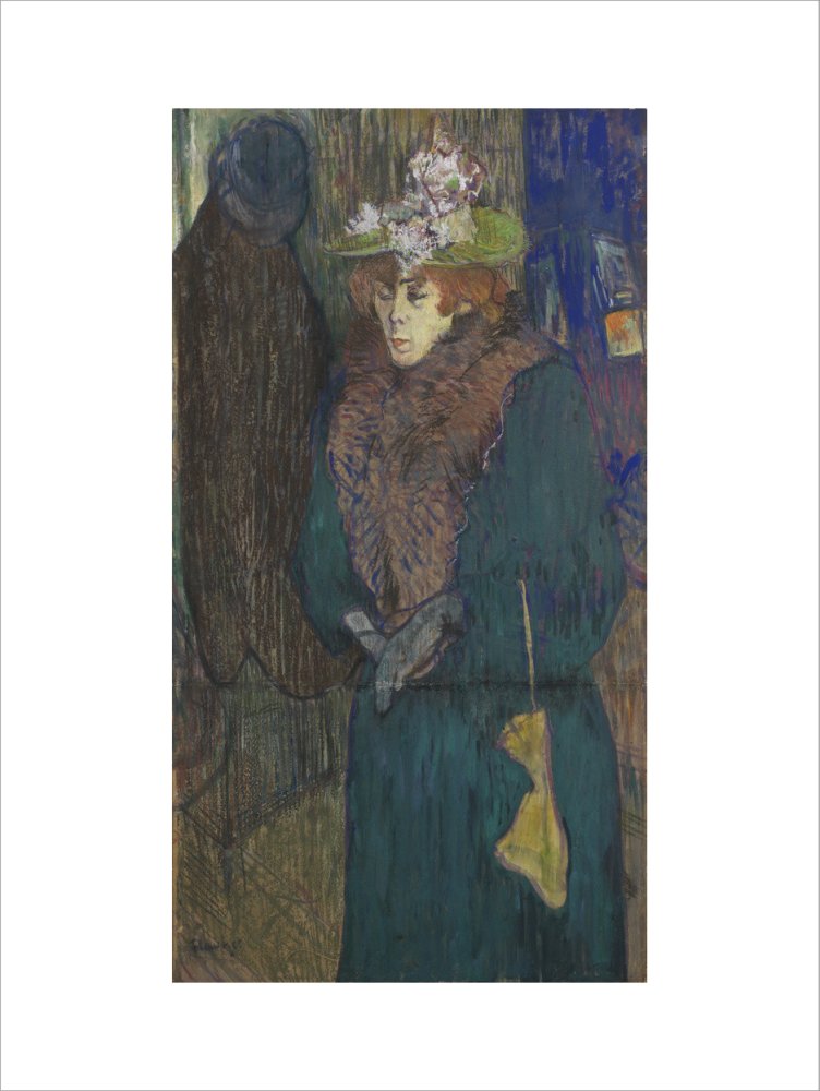 Henri de Toulouse-Lautrec, Jane Avril in the Entrance to the Moulin Rouge